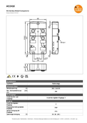 Ifm Electronic AC2410 AC2410 Eingangsmodul von ifm Electronic