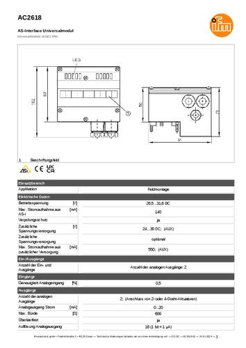 Ifm Electronic AC2618 AC2618 Ausgangsmodul von ifm Electronic