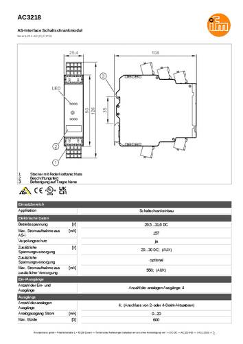 Ifm Electronic AC3218 AC3218 Ausgangsmodul von ifm Electronic