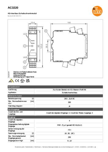 Ifm Electronic AC3220 AC3220 I/O-Modul von ifm Electronic