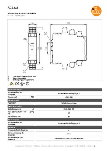 Ifm Electronic AC3222 AC3222 Eingangsmodul von ifm Electronic