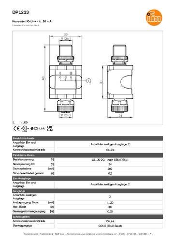 Ifm Electronic DP1213 DP1213 Schnittstellenwandler von ifm Electronic