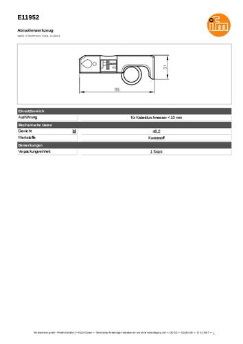 Ifm Electronic E11952 E11952 Kabelentmanteler von ifm Electronic