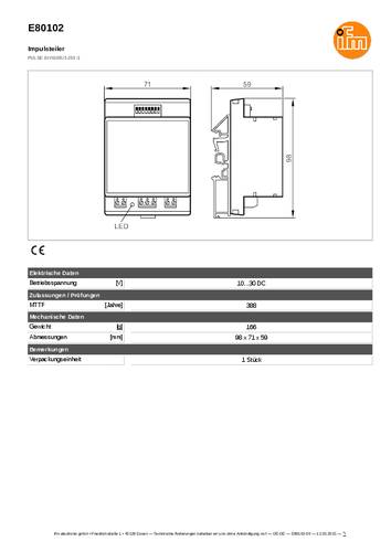 Ifm Electronic E80102 E80102 Impulsteiler 1St. von ifm Electronic