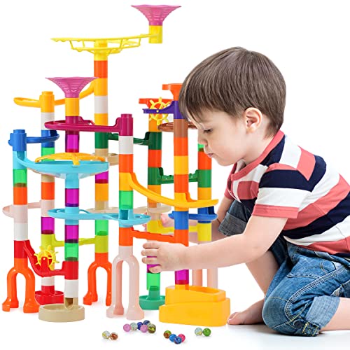 Murmelbahn Kinderspiel - 166PCS Mehrfarbige Kugelbahn Marble Run Set mit Spannende Bahnelementen und Glasmurmeln, kinderspiel Geschenk für Kinder Mädchen Jungen 3-12 Jahren Murmelbahn Kinderspiel - 166PCS Mehrfarbige Kugelbahn Marble Run Set mit Spannende Bahnelementen und Glasmurmeln, kinderspiel Geschenk für Kinder Mädchen Jungen 3-12 Jahren von ifollower