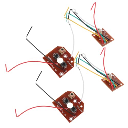 2 Sätze Fernbedienungsmodul Fernbedienung Auto Rc Auto Sender Rc Fahrzeug Spielzeug DIY Sender Für Rc Auto Frühlernspielzeug Wissenschaft Experiment Modul DIY Empfängerplatine ifundom von ifundom