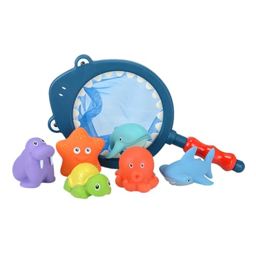 7St Angelspielzeug badewannenspielzeug badespielzeug ab 6 Monate Water Toys Bathing Toys for Babies wasserbahn Mini-Tierspielzeug Wasserspray- Vinyl ifundom von ifundom