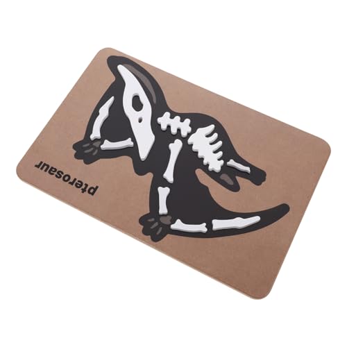 Dinosaurier-Fossilien-Puzzle Aus Holz Dinosaurier-Puzzle Dino-Skelett-Puzzle Kognitives Montessori-Spielzeug Für Kinder Kleinkinder B von ifundom