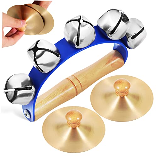 Minispielzeug Für Kinder Fingerbecken Für Glocke Zum Händeschütteln Handgehaltene Trommelglocke Klingel Handheld Jingle Bell Tragbare Schlittenglocke Eisen ifundom von ifundom