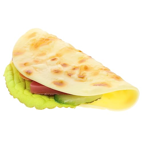 Simulierte Pfannkuchen dekoring verkleidung Attrappe-Pancake Simulationspfannkuchen Decor Falscher Taco Lebensmittelspielzeug Pfannkuchen-Dekor dekoratives Pfannkuchenmodell PVC ifundom von ifundom