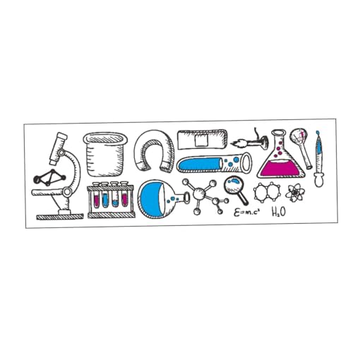 ifundom 1 Blatt Wissenschaftliche Aufkleber Chemie Aufkleber Studenten Wissenschaft Party Dekoration Für Wasserflaschen Laptop Ordner Notizbuch Klassenzimmer Labor von ifundom