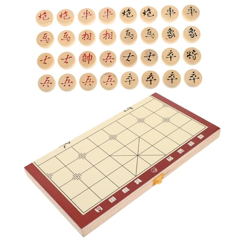 ifundom Sammelbares Holzset Chinesisches Xiangqi Mit Faltbarem Brettspiel Zum Aufbewahren Für Das Spielen Im Freien Zu Hause von ifundom