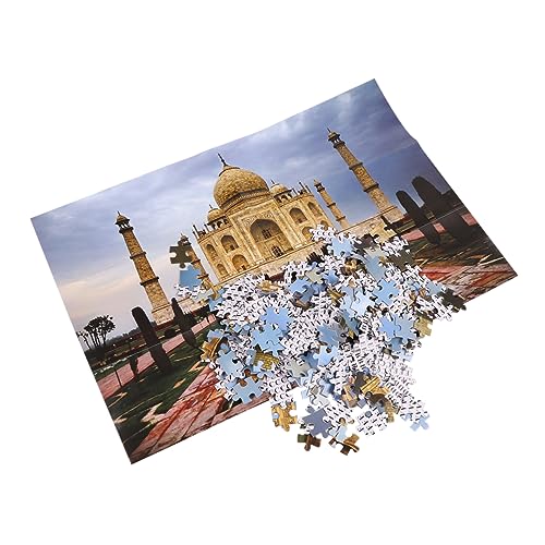 ifundom Lernpuzzle-Set mit 1000 Teilen Mahal-Puzzle Papierpuzzle-Spielzeug Kreatives Design für Jungen und Mädchen Erwachsene von ifundom