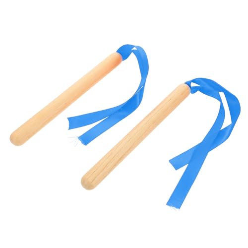 ifundom 1 Musikalische Aus Holz Für Kinder Tragbare Rhythmus Sticks Blaue Percussion Sticks von ifundom