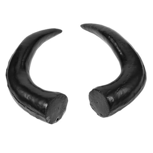 ifundom 1 Paar Haarband- und Haarspangen-Accessoires Hörner Haarspangen aus Horn Klammer DIY Haarschmuck Cosplay haarnadeln Haarklemmen Bullenkostüm Zubehör für Haarspangen Plastik Black von ifundom