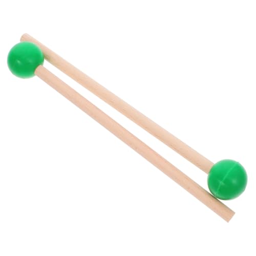 ifundom 1 Paar Marimbaschlägel Zungentrommel, Trommelstock Perkussionsschlägel Xylophon-Trommelstöcke Stimmgabel-Hammer Schlaginstrument universeller Drumstick Percussion-Stick Gummi Green von ifundom