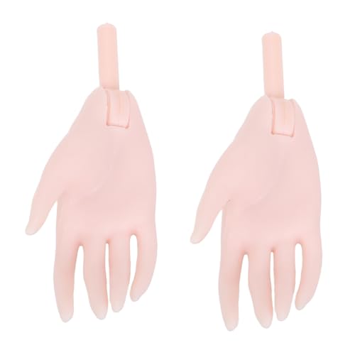 ifundom 1 Paar Puppenpalme Mini-hände Zubehör Für Minipuppen Kleine Hände Puppenteile Handpuppe Hand Schaufensterpuppe Mannequin-Hand Puppenzubehör Selber Machen Handanzeige Plastik Beige von ifundom