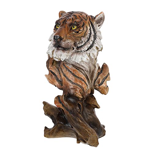 ifundom 1 STK Tigerkopfverzierung lebhaftes Tigerdekor zootiere Figur 2022 Sternzeichen Tierfigur Living Room Decoration wohnzimmerdeko bastelzeug Tiger-Schmuck simuliertes Tigerdekor Harz von ifundom