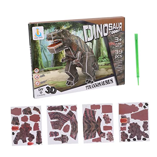 ifundom 1 Satz 39 Dinosaurier-Puzzle Puzzle rätselbuch Teen Puzzle laubsägen für Child Puzzle kindergeschenk familienspiele pädagogisches Puzzle Papier Brown von ifundom