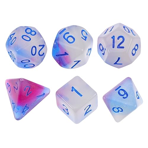 ifundom Sky Dice 1 Set Mit 7 Polyedrischen Zahlenwürfeln Für Brettspiele Und Dekorationen von ifundom