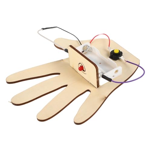 ifundom 1 Satz Antwortender Wissenschaftliches Spielzeug Für Kinder DIY-wissenschaftsspiel-knopfmodell DIY Elektrisches Spielknopfspielzeug Basteln, Spielknopf Montagespielzeug Holz Khaki von ifundom