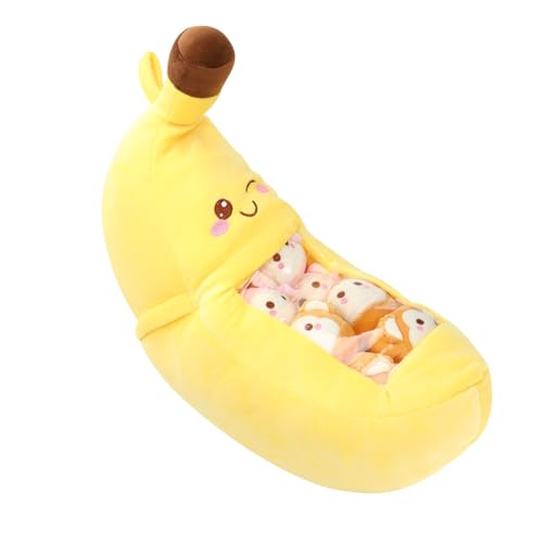 ifundom 1 Satz Bananenkissen Abnehmbares Plüschkissen Kuscheltiere Für Plüschtier Goodie-Bag-Spielzeug Stoffhunde Für Kinder Plüschkissen Für Flauschige Kuscheltiere Pp Baumwolle Yellow von ifundom