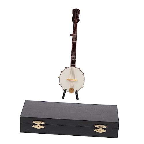 ifundom 1 Satz Banjo-Modell Banjo-Statue Miniatur-Puppenhausmodell Banjo- für wohnungseinrichtung wohnungsdeko Musikinstrument Simulationsinstrument Ornament Körper (Holz) von ifundom