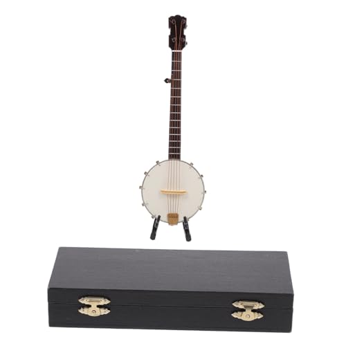 ifundom 1 Satz Banjo-Modell Für Kinder Praktische Miniatur-Banjo-verzierung Banjo-sammlerstück Kleines Simuliertes Banjo Banjo-Spielzeug Für Kinder Banjo-Statue Körper (Holz) von ifundom