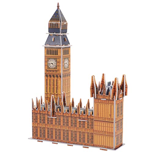 ifundom 1 Satz Big Ben-Puzzle Puzzle Bauen Erwachsene Rätseln Baupuzzle Für Erwachsene 3D-Architektur-Puzzle Modellbausätze Für Erwachsene Puzzle- 3D-rätsel Papier von ifundom