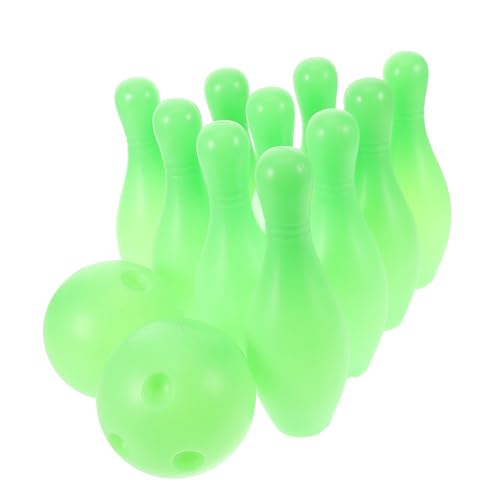 ifundom 1 Satz Bowling-Set für Kinder Spielzeug für Kinder Bowling-Spielzeug Bowlingzubehör Kegeln Kinder Mini Spiel Bowling für Kinder Aktivitäten für Kinder Sport Light Green von ifundom