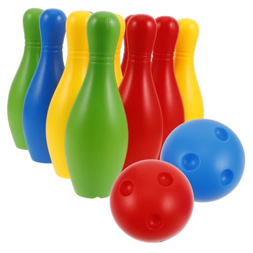 ifundom 1 Satz Bowling-Set für Kinder Spielzeug für Kleinkinder Bowlingzubehör Partyspiele für Kleinkinder Spiele für Kinder im Freien Bowlingkugel Spielzeug Kinder bowlen Sport von ifundom