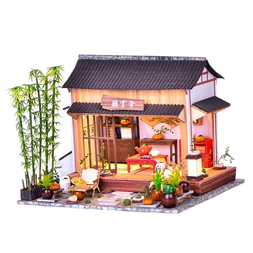 ifundom Bausatz Im Chinesischen Stil Zusammenbauen Modell Spielzeug Miniatur Gartenmodell Handgefertigtes Spielzeug für Kinder von ifundom