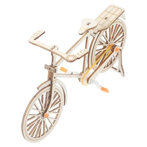 ifundom 1 Satz DIY-Fahrrad Mechanisches Motorradmodell Fahrrad-Holzpuzzles Kinder bastelset basteln für Kinder SIM Modellverzierung Miniatur-Fahrradmodell gebaut Dekorationen Materialpaket von ifundom