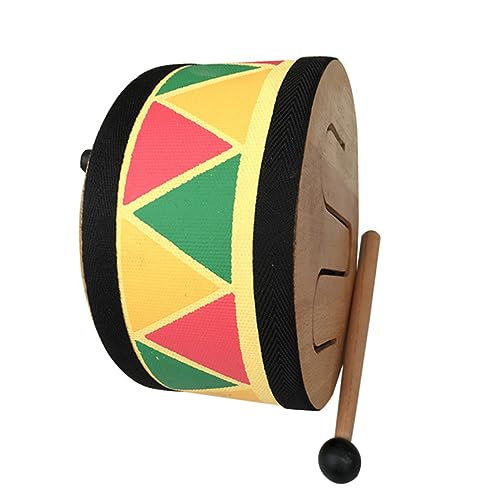 ifundom 1 Satz Dreifarbige Trommel Kleine afrikanische Trommel Musikalisches Trommelspielzeug für Kinder kinderinstrumente Kinder musikinstrumente Drumset Musikspielzeug für Kinder hölzern von ifundom