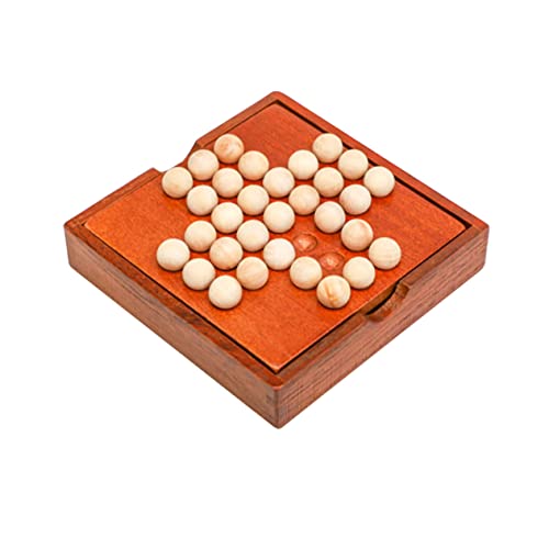 ifundom 1 Satz Einzelnes Edles Schach Kinder Spielset Tischspiele Für Kinder Schachbrett-familienspiele Kidcraft-spielset Lustiges Kinderspielzeug Hölzern Brown von ifundom