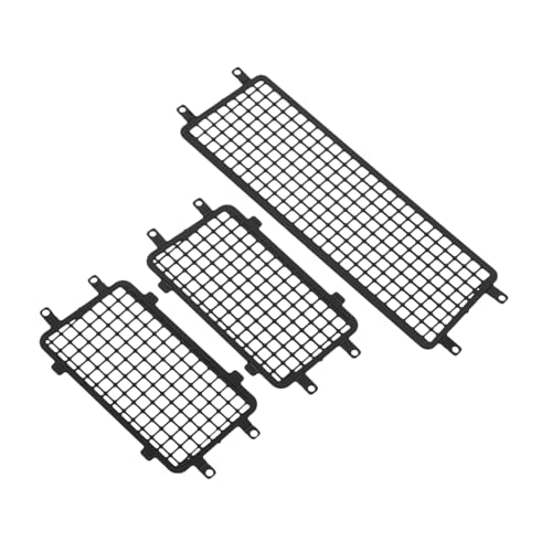 ifundom 1 Satz Fensternetz für Offroad-Autos RC Auto Fensterschutz RC Auto Fenstergitter RC Auto Seitenfenster Netz Schutz Fensterschutzgitter für RC Fensterschutznetz für RC Plastik Black von ifundom