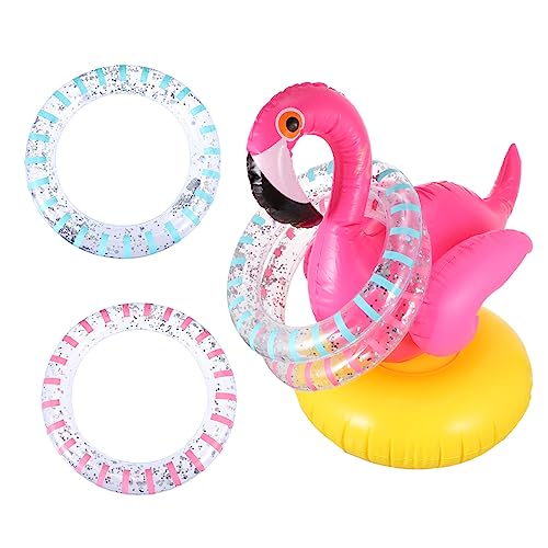 ifundom 1 Satz Flamingo Wurfspiel Spielzeug Schwimmbad Ring Toss Pool Spiel Spielzeug von ifundom