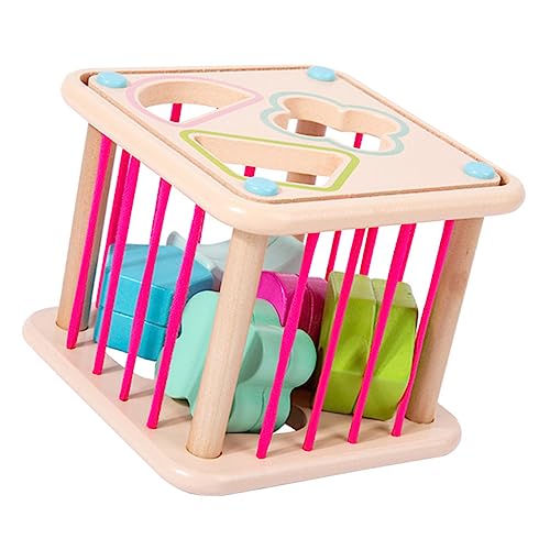 ifundom 1 Satz Form Kognitive Bausteine Kinderspielzeug Lustiger Formsortierer Kinder Spielset Puzzle-Fidget-Spielzeug Kompaktes Sensorisches Spielzeug Blöcke Für Kleinkinder Holz von ifundom