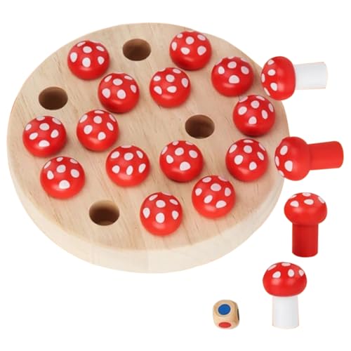 ifundom 1 Satz Gedächtnisschach Schach Memory-Schach- Schachspiel Brettspiele Für 8-12 Schachspiel Aus Holz Memory-schachspielzeug Aus Holz Rot Hölzern von ifundom