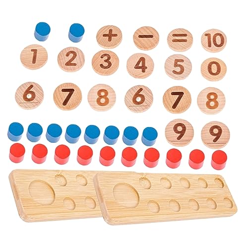 ifundom 1 Satz Gegenspielzeug Rätsel für Kinder Bären zählen Kleinkind-Puzzle Homeschool-Zubehör Kinder Puzzle rätselbuch Kinder Kinderspielzeug Instrumente der Früherziehung hölzern von ifundom