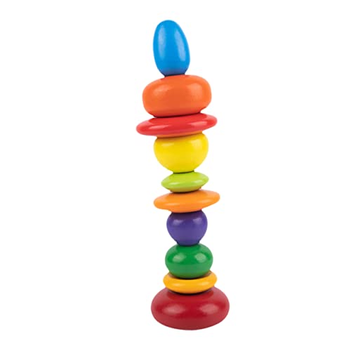 ifundom 1 Satz Gestapelte Steine Balance-Stacking-Spiel Steine ​​stapeln Stapelblöcke Spielzeug Für Kinder Bunte Blöcke, Die Spielzeug Stapeln Kinderspielzeug Stapelspiel Colorful Hölzern von ifundom