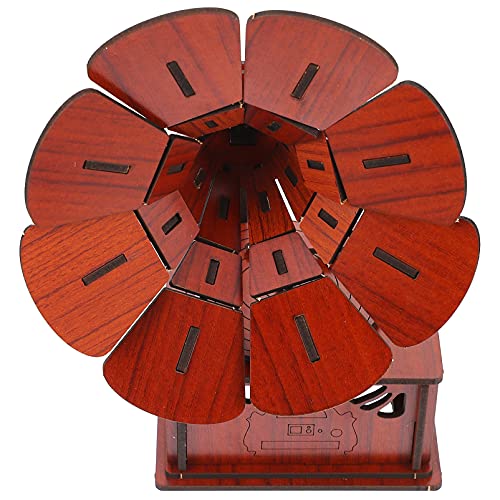 ifundom 1 Satz Grammophon-Puzzle Bälle Für Zappeln Mechanisch Bausätze Für 3D-grammophonmodell Lernspielzeug Für Grammophon-schmuck DIY Puzzle Holz Brown von ifundom