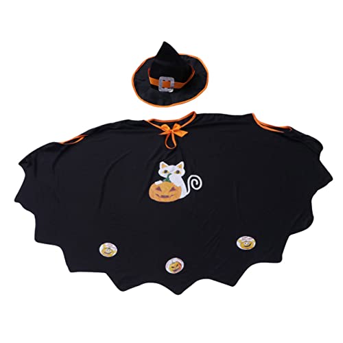 ifundom 1 Satz Halloween-Kleid Halloween -kostüm -Requisiten Halloween-umhang Für Halloween-Rollenspiel-kostüm Halloween-Cosplay-kostüm Cosplay-partykostüm Stoff Black von ifundom