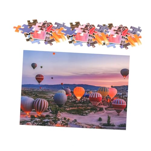 ifundom 1 Satz Heißluftballon-Puzzle Puzzles für Große Puzzles Denksportaufgaben Rätsel für one Piece Jigsaw Puzzle Kinder Puzzle Teenager-Puzzle Brettspiel-Puzzle-Spielzeug Papier von ifundom