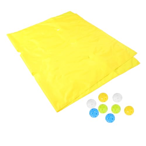 ifundom 1 Satz Höhlenplane-spielmatte Outdoor-Spiele Für Kinder Lochplanenmattenspiel Teamgeist Fördernde Aktivitäten Teambuilding- Teamarbeit Polyester Yellow von ifundom