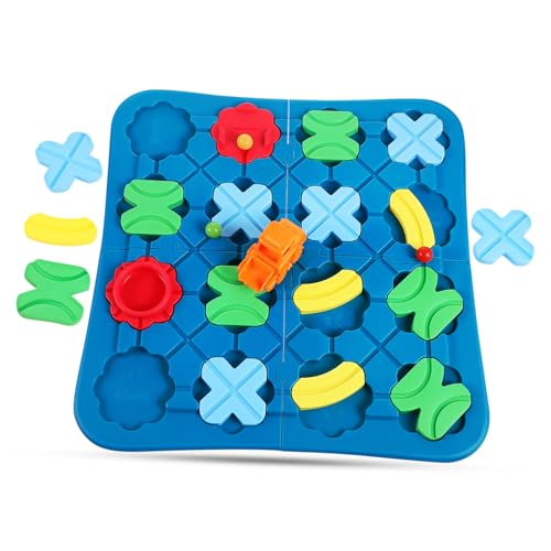 ifundom 1 Set Puzzle Track Auto Spielzeug Logische Straßenbau Spiel Für Kinder Spielzeug Stem Gehirn Teaser von ifundom