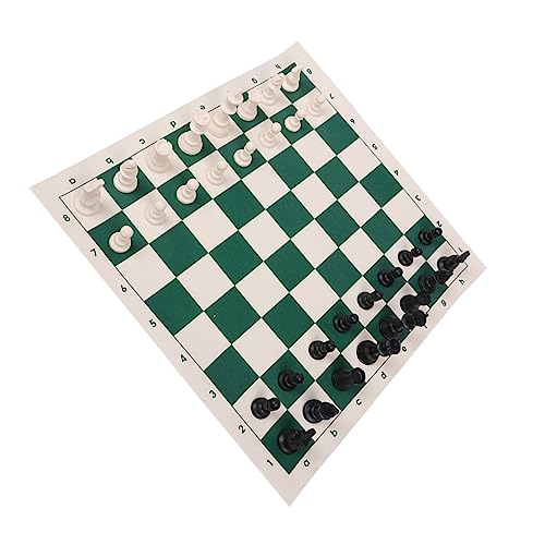 ifundom 1 Satz Internationales Schach Internationale Dame Reise Schachbrett Dame Spielzeug Faltbares Brettspiel Tragbares Schach Faltbares Schachbrett Klappschachbrett Abs Black von ifundom