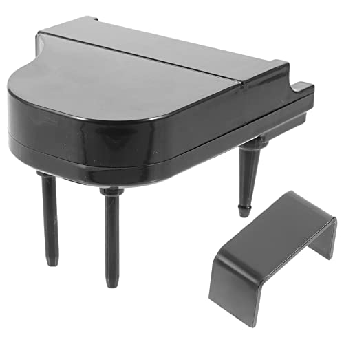 ifundom 1 Satz Kinderspielzeugklaviermodell Piano-Statue Mini-Klavier Mini-Keyboard-Klavier Klavier Für Minihaus Kleines Klavier Puppenhausboden Kinderklavier Mini-Gitarre Plastik Black von ifundom