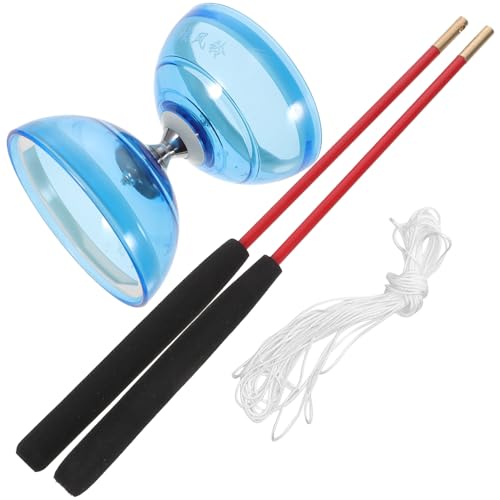 ifundom Yoyo Set Kristall Diabolo Spielzeug für Anfänger Jonglieren Trick Sticks String von ifundom