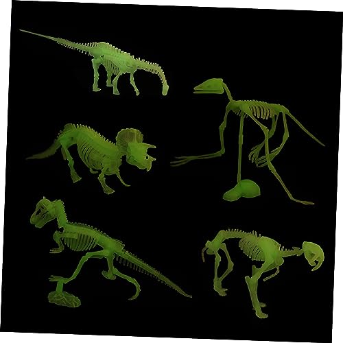 ifundom 1 Satz Leuchtendes Dinosaurier-Modell 3D-Tier-Puzzle-Modell Spielzeug für Kinder Umweltfreundliches Spielzeug kreative Dinosaurier-Spielzeuge Dinosaurier-Schmuck Plastik Weiß von ifundom